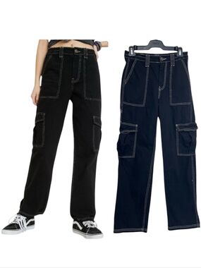 BDG Urban Outfitters Skate Jean - Black Denim - Cargo Pockets / Size 26